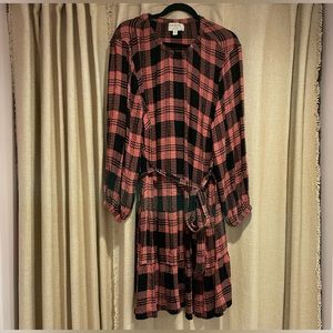 Cloth & Stone Daia Plaid Mini Dress - Plus Size